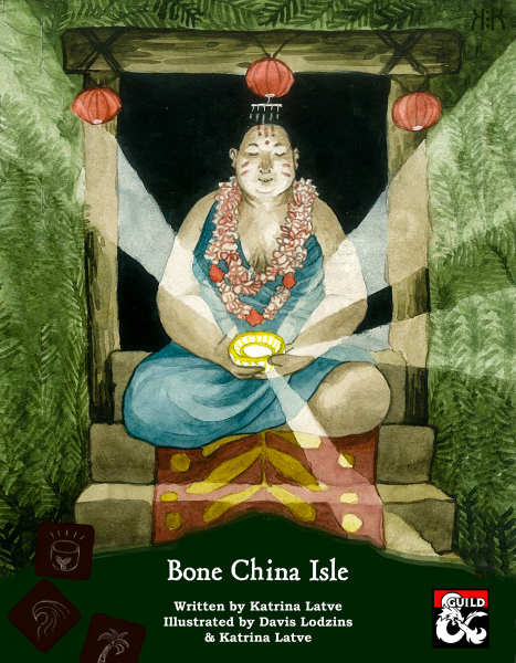 Cover for Bone China Isle, a D&amp;D supplement made by GreenBirdRPGs.